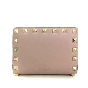 756110C V Valentino Wallet Studs Leather Bifold